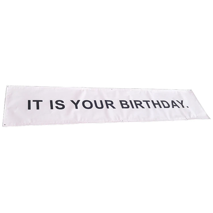 It is Your Birthday. Banner The Office Vinyl Party Banner with Metal Hanging Rings
