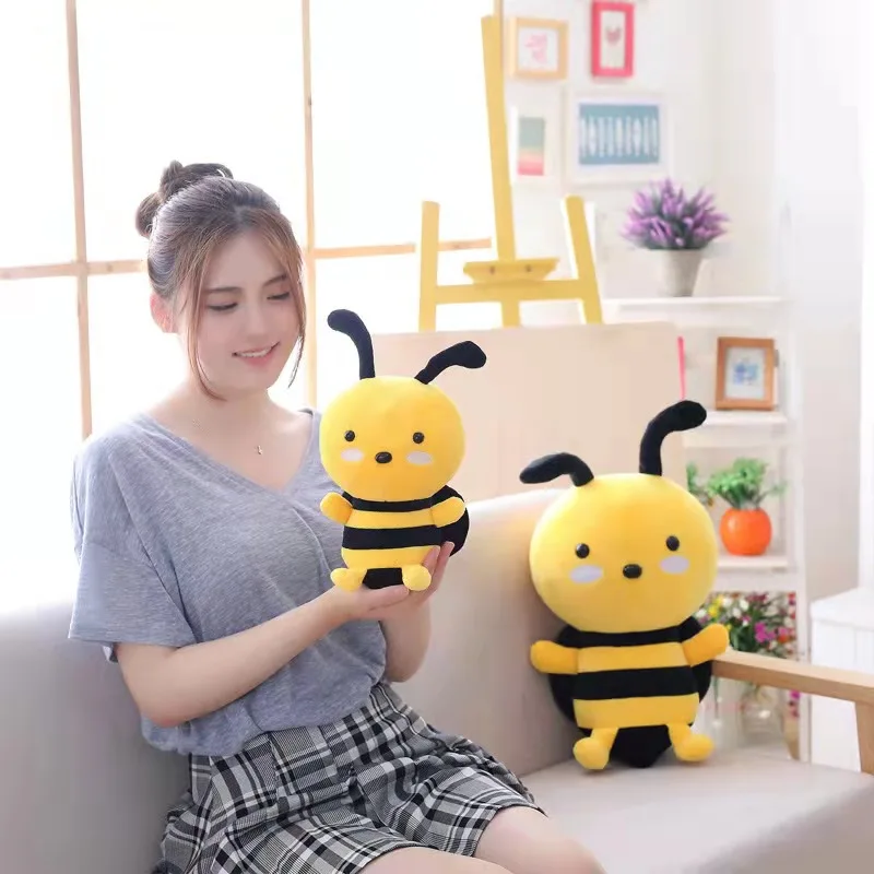 Lovely Kawai bee animal doll sleeping comfort doll