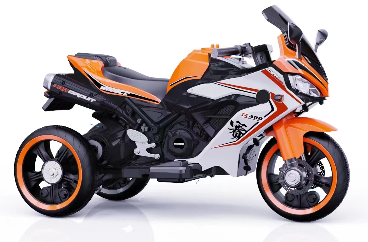 2024 New Model Unisex Kids 3-Wheel Electric Motorcycle Toy Battery Operated Plastic Ride-on 2-7 Years Small Wheel Cheap Price