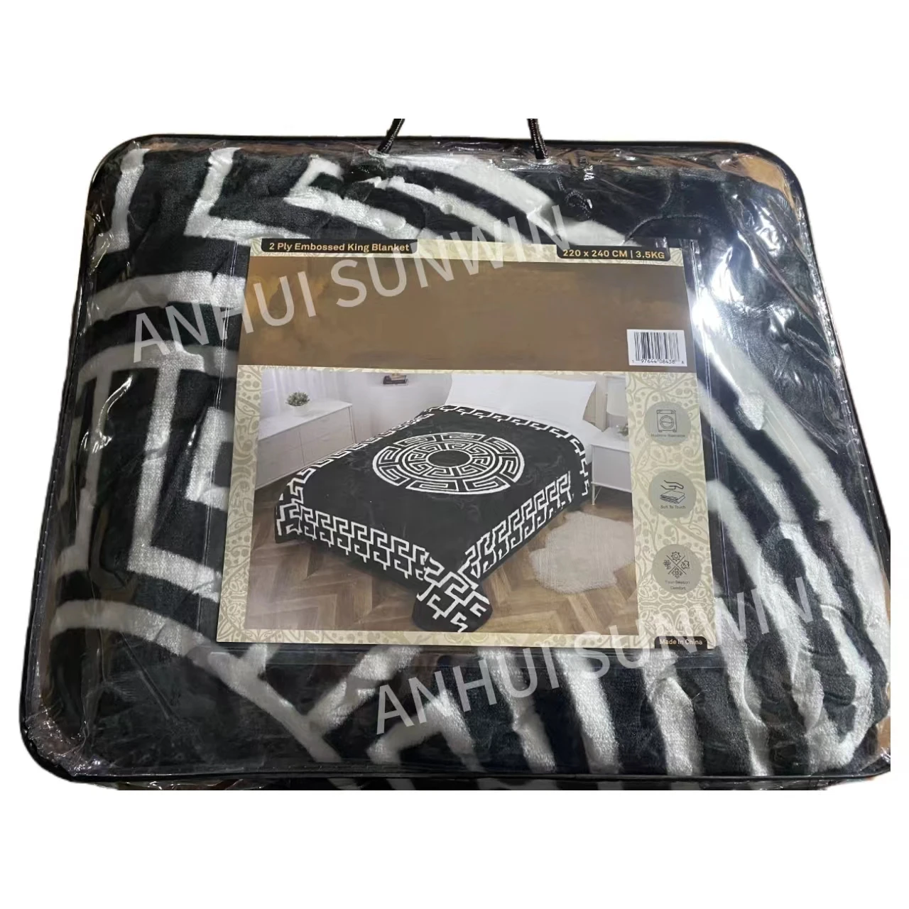 Luxury Comfortable King Size 3-6KG Korean Mink Blankets Plush Blanket Wholesale Raschel Blanket for Winter