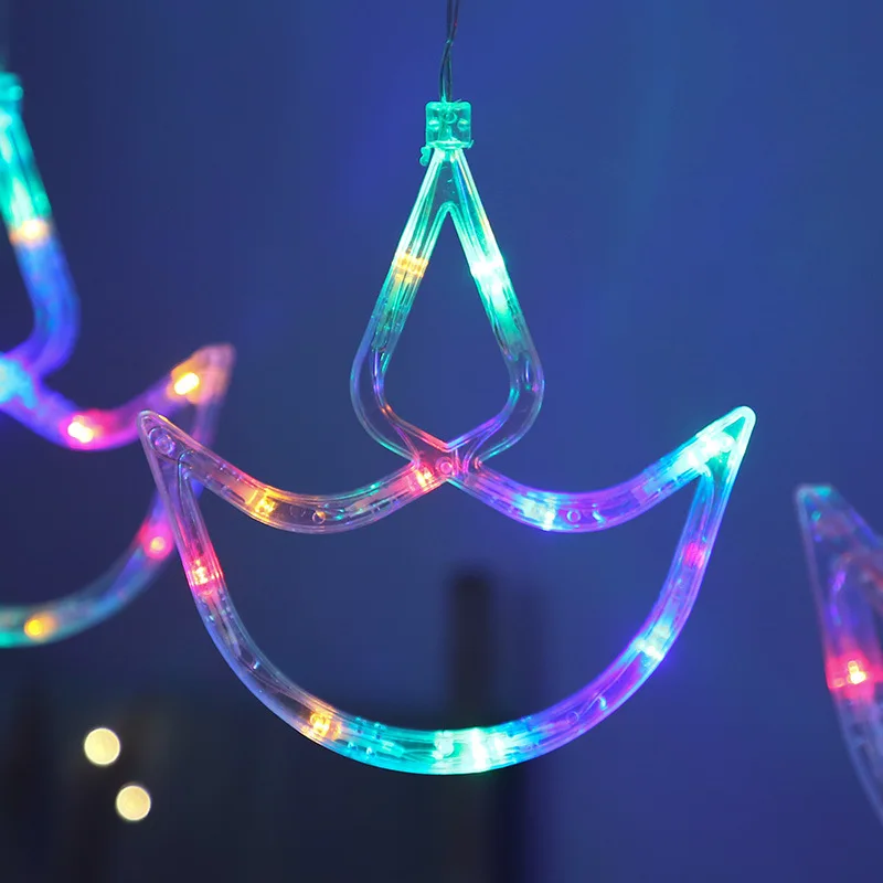 Diwali Winds Window якорная лодка рядная занавеска Diya Lights для Рамадана