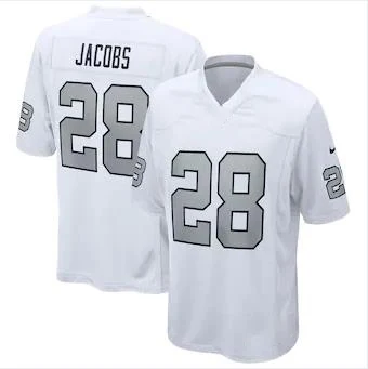 Active American Football Wear Custom RAIDERS Football Jersey #28 JACOBS #83 WALLER #4 CARR #13 RENFROW # 94 NASSIB #24 ARRAM