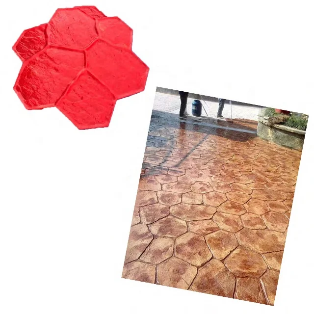 Polyurethane concrete imprinted stamped mat