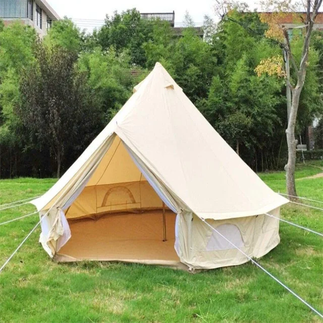 Wholesale Canvas Teepee Hotel  Luxury Outdoor Canopy Large Customization Camping Warehouse Geodesic Dome Glamping Custom Tent