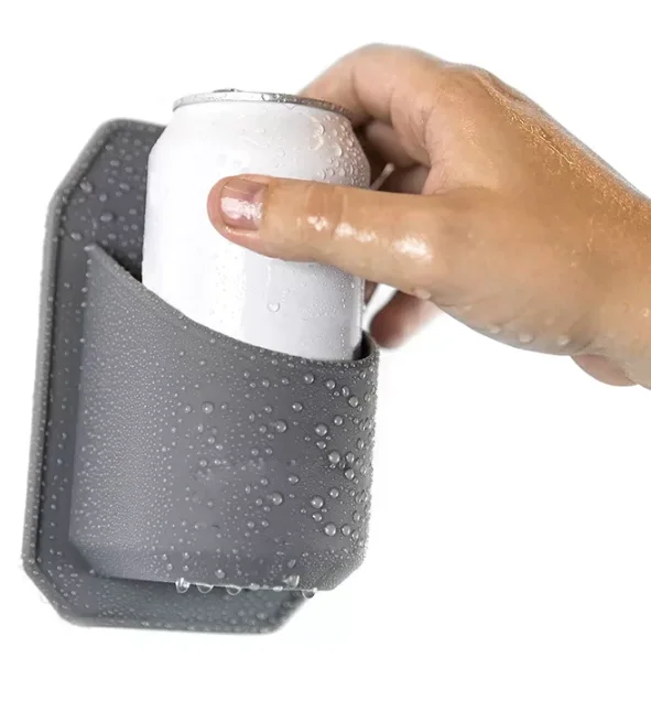 New 2023  Bathroom Accessories Silicone super suction Waterproof Shower  Drink Beer Holder