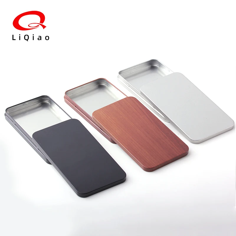 High Quality Custom Square Sliding Metal Boxes for Sweet Pill Candy Mint Packaging Small Empty Tin Box