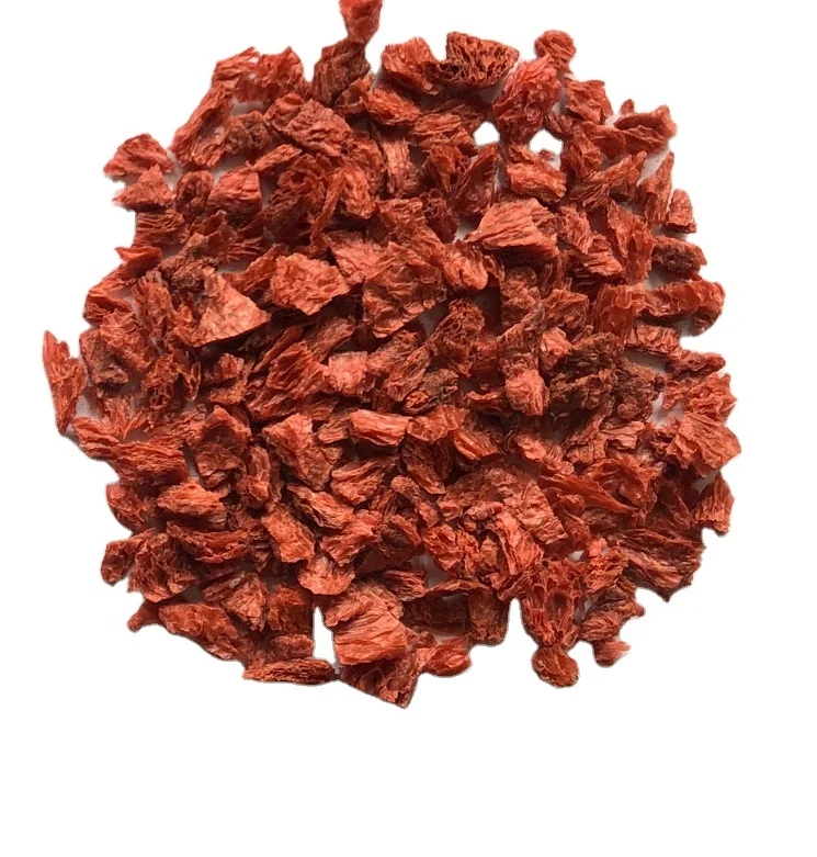 Red flake size 16mm soy textured protein TSP TVP organic OEM high protein 65%-70% Chinese manufacture