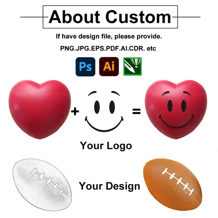 Promotional Custom PU Foam Stress Ball Red Heart Shape Soft PU Foam Stress Ball Heart Shape Anti Stress Ball Gift
