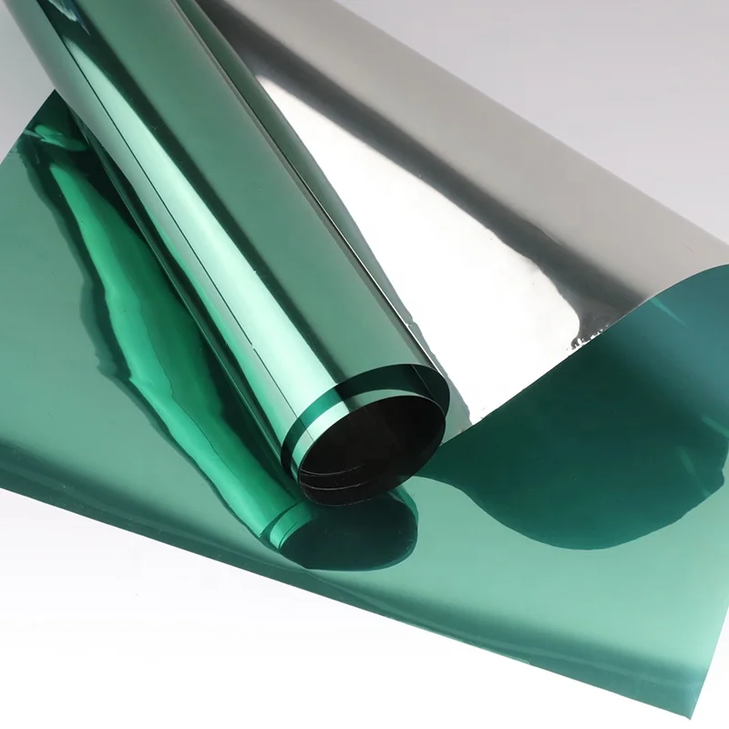 Factory Supply Green Silver Building Window Decorative Films Anti Heat And UV Solar Window Tint Building Film