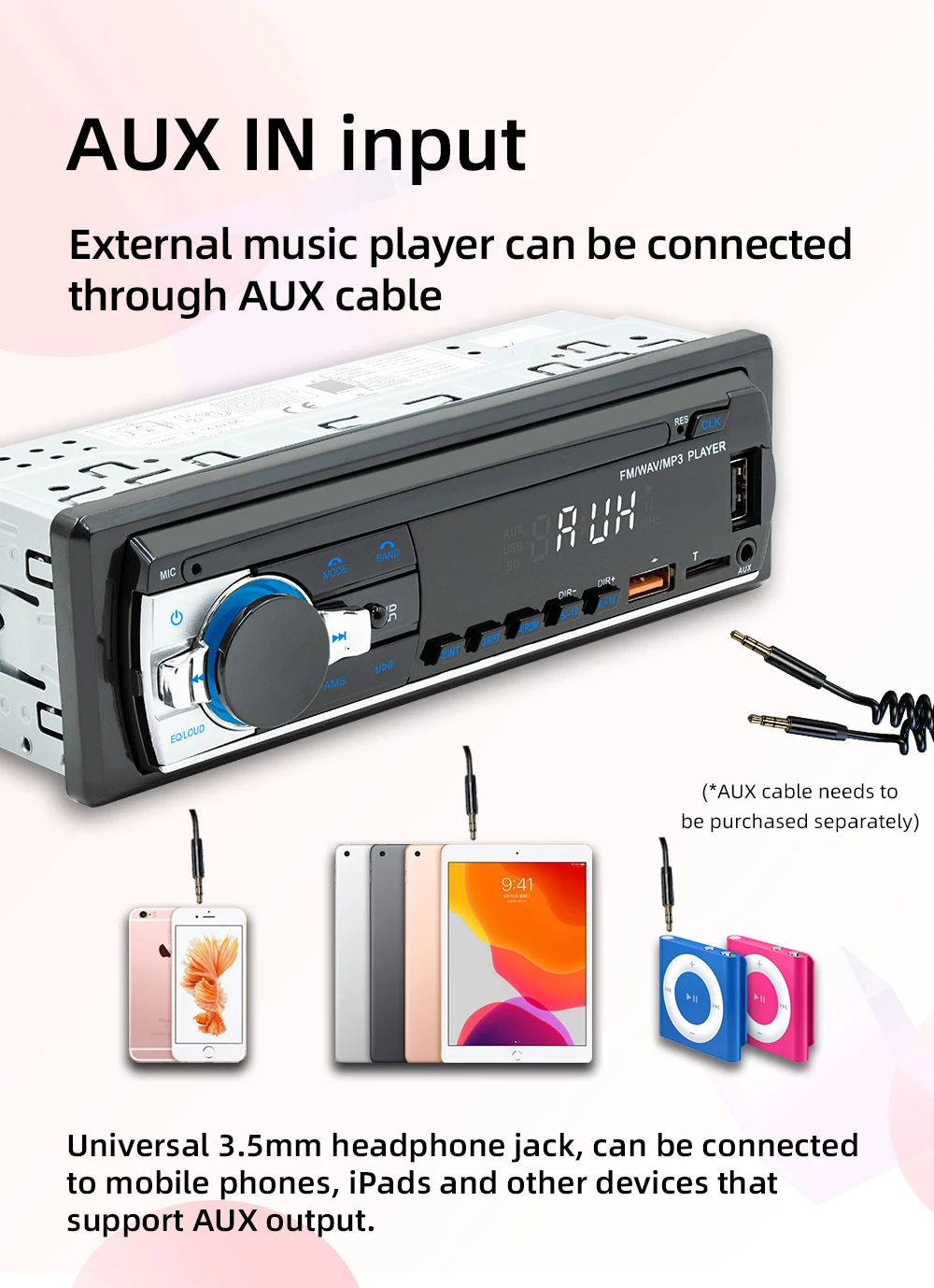 Bestree auto electronics top sales car radio 1 din mp3 player Car FM radio single 1 Din Stereo auto head unit car dvd Player