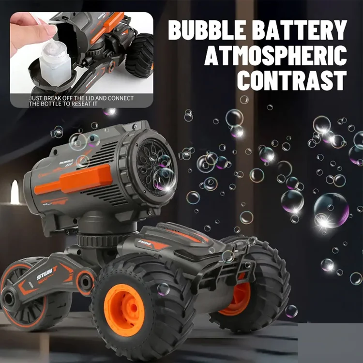 RC Car Gel Blaster Cool Stunt with Bullet Deformation Off-road Truck Battle Toy