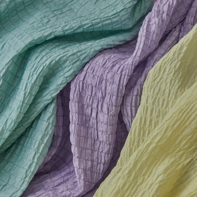 
Fashionable Milano Strip Bubble Blend Wrinkled Breath Rich Color B086 