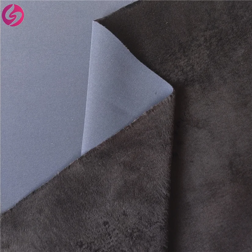
High quality four way stretch fabric PTFE membrane laminated plush fabric material for military softshell jacket  (62378731437)