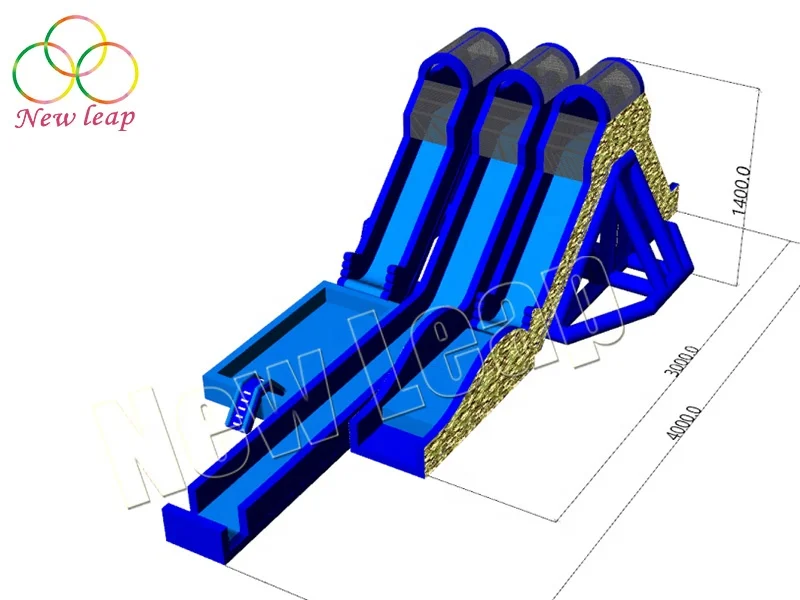 Giant Inflatable Water Slide 3 Lands Large Inflatable Water Slide the City