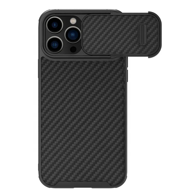 New Nillkin Carbon Fiber i13 PM Synthetic Fiber S Shock Resistant Lens Shield For Apple iphone 13 Pro Max