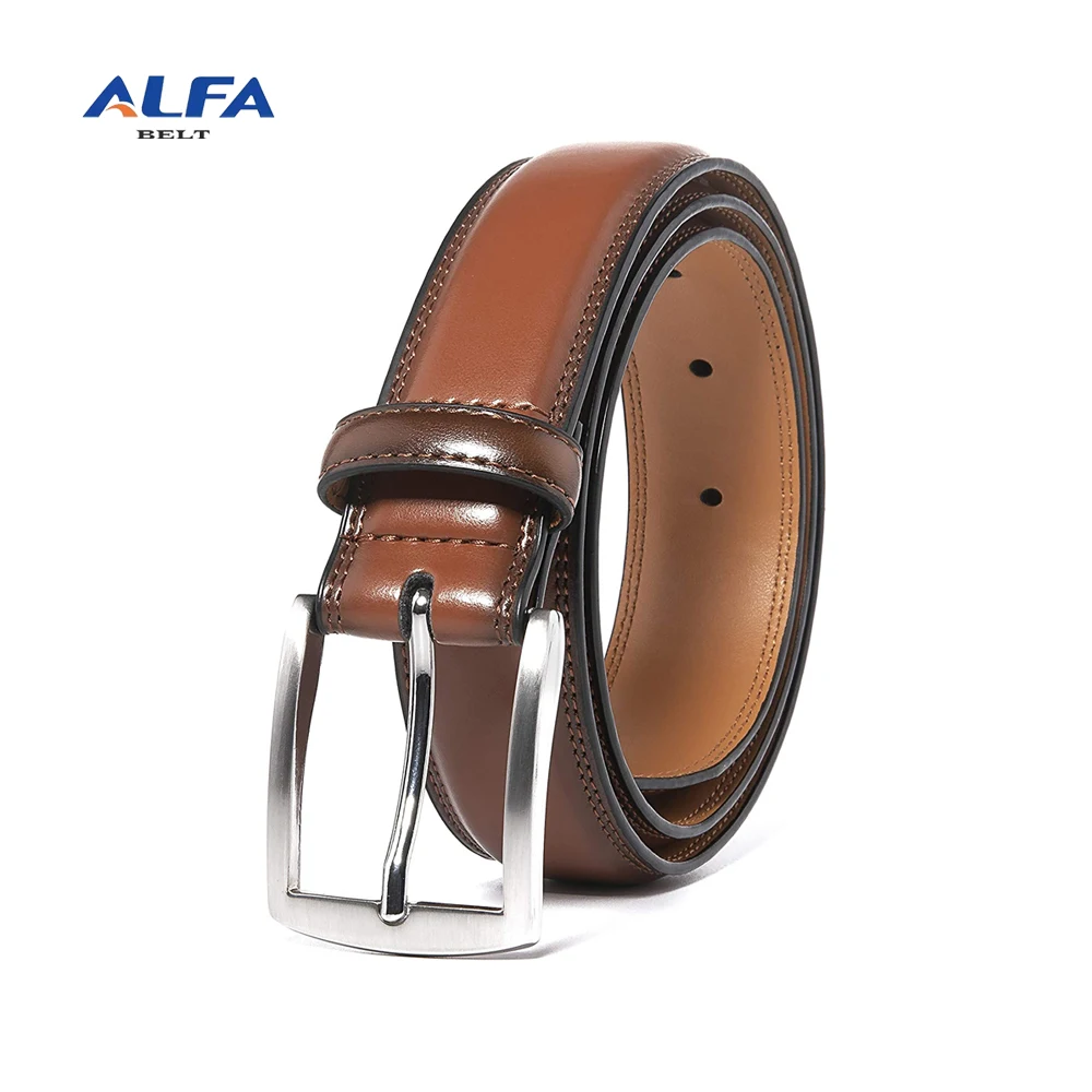 Ремень Alfa Fashion & Classic Design Мужской пояс из натуральной воловьей кожи ручной работы деловой Повседневный