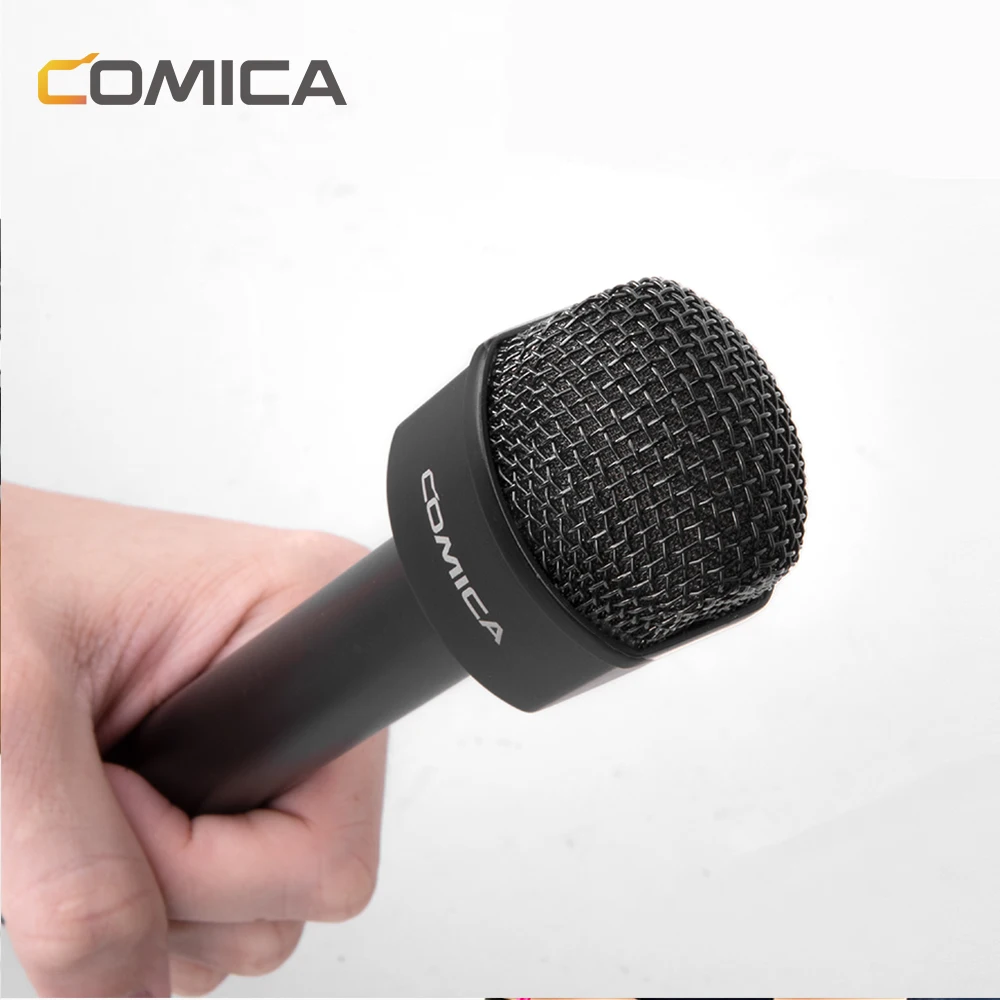 COMICA HRM-C Interview Microphone Dynamic Omni directional Microphone with 3 Pin XLR Connector Reporter Mic