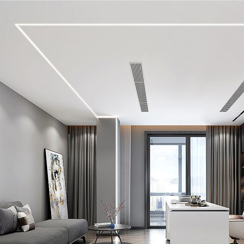 Aluminum profiles are used for lighting channels of light emitting diode strips Aluminum profiles for light emitting diodes