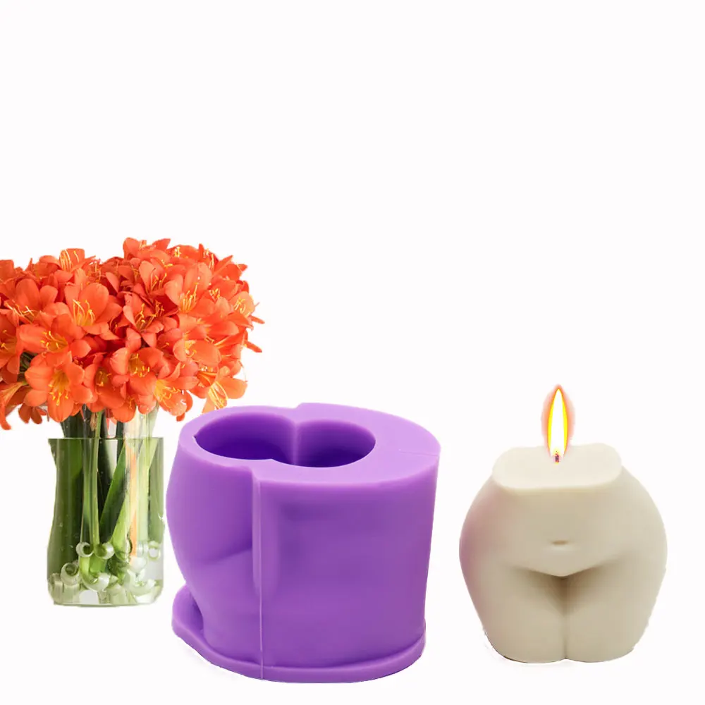 HO104 2021 Popular 3 D body butt Diosa Naked Female Goddess figure hips mold Booty bottom Woman Torso silicone Mold