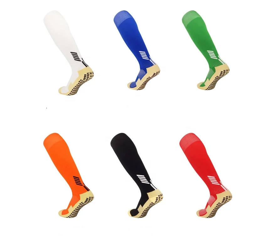 New Arrival Custom Knee High Men Kids Sports Grip Socks For Football