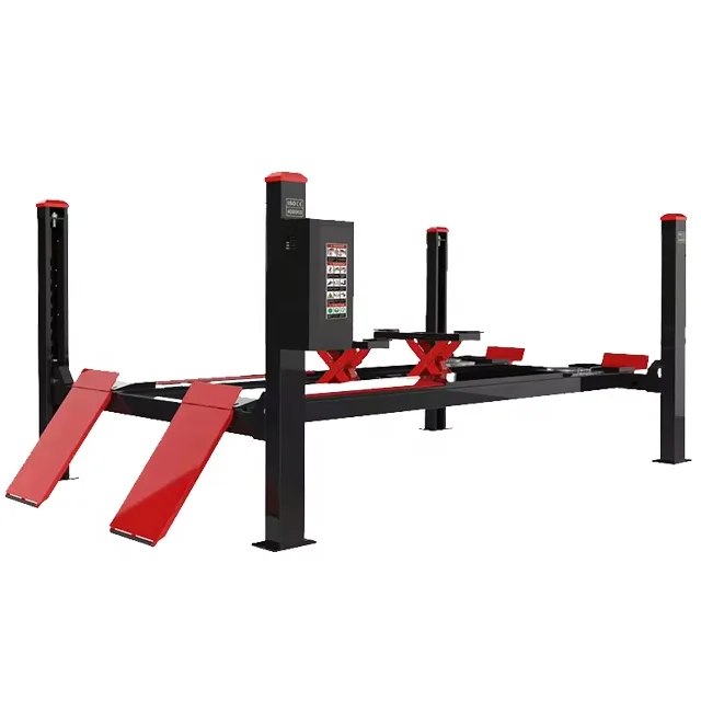 6000 4t 5t 10ton portable manual jack 440w wheel alignment hydraulic washing ramp 4 four post car lift bridge