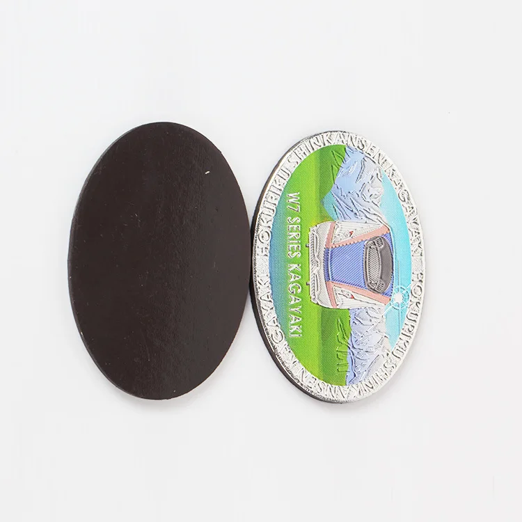 personalised thick souvenir aluminum foil fridge magnet for tourism