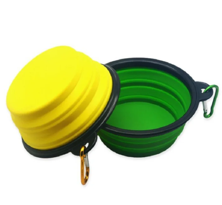 Silicone Pet Bowl Portable Outdoor Pet Folding Bowl for Cats and Dogs Silicone Pet Bowl