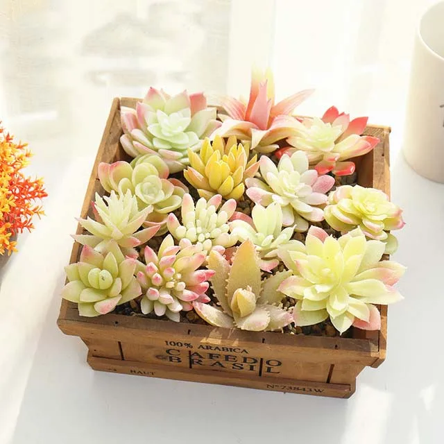 DR169 Autumnal Mini Indoor Succulent Artificial Desert Plants