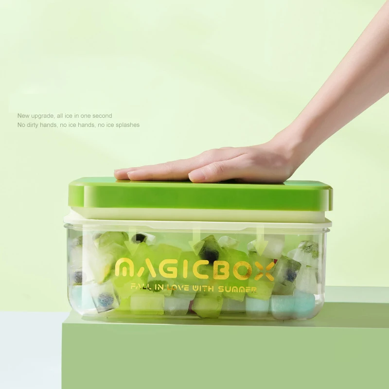 Hot Sales 32 Girds Ice Moulds Tray Silicone Block Mold Cube Ice-tray Portable Kitchen Food Grade Ice Making Molds Trays Storage