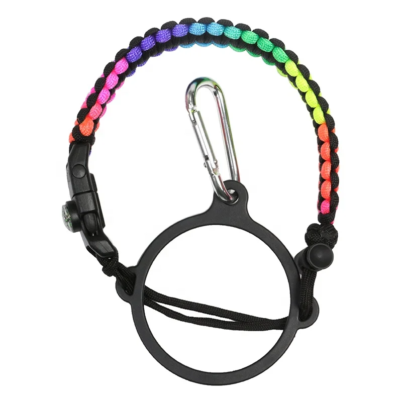 Походная уличная переноска для бутылок с водой держатель из Паракорда универсальная фляжная ручка аксессуар плетеной