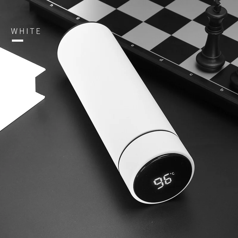 New 316 Material Creative And Simple Design Of High-end Intelligent Temperature Measuring Thermos Customized Logo