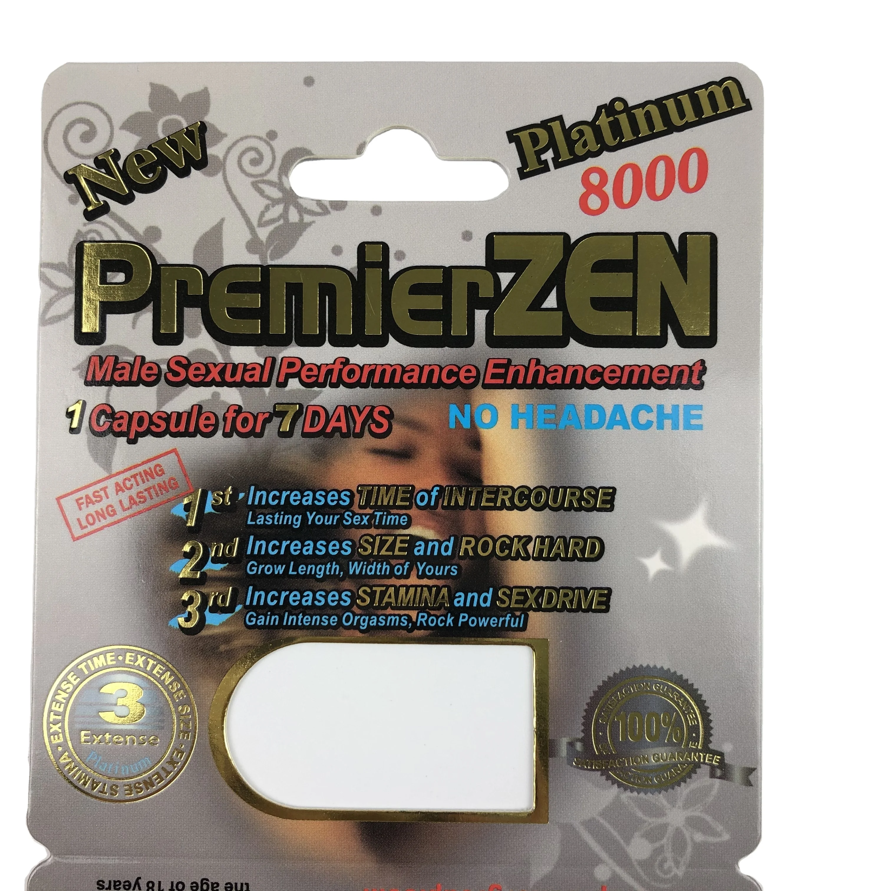 Таблетки для повышения мужской потенции Premier Zen Gold/Platinum/Black/red -24 штуки в коробке