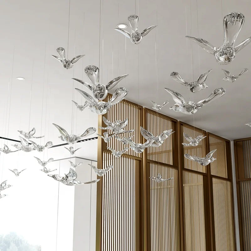 Hot Sale Hanging Fleet-Bird Ceiling Hanging Ornament Show Party Wedding Celebration Events Home Decoration