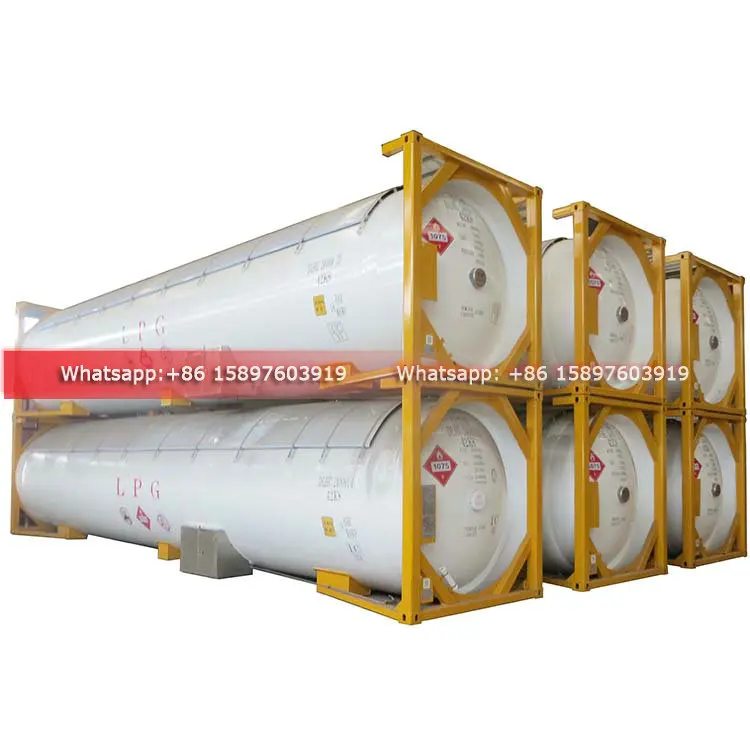 2024 Best Price 40FT LPG ISO Tank Shipping Container for Liquefied Petroleum Gas For Sales Whastapp +8615897603919