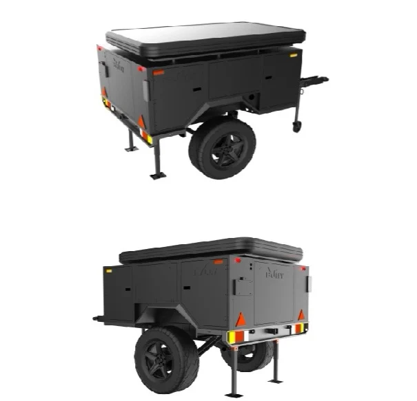 Factory Small trailer off-road vehicle trailer tent RV compact offroad camper trailers caravan