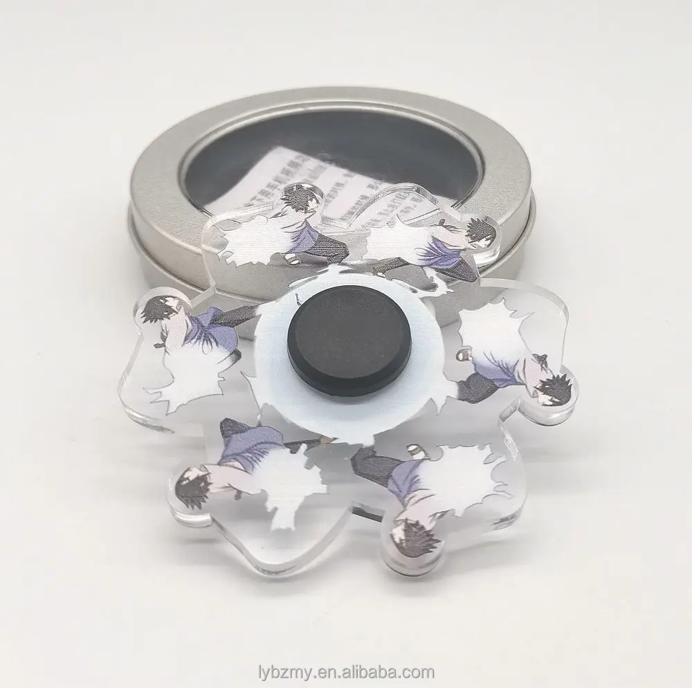 Wholesale Stress Relief Acrylic Finger spinner Anime Flying Fingertip Fidget Spinner