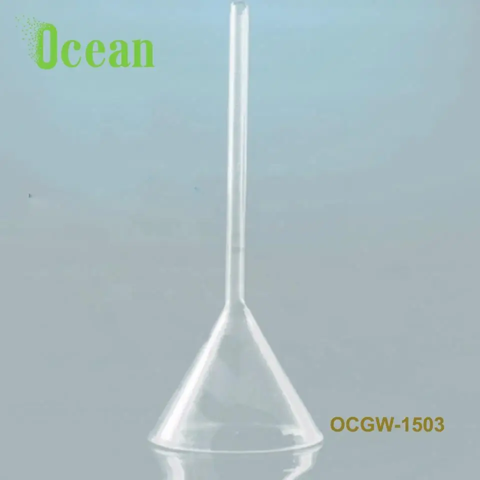 Funnel ,Long Stem 60 degree , Boro 3.3 Glass