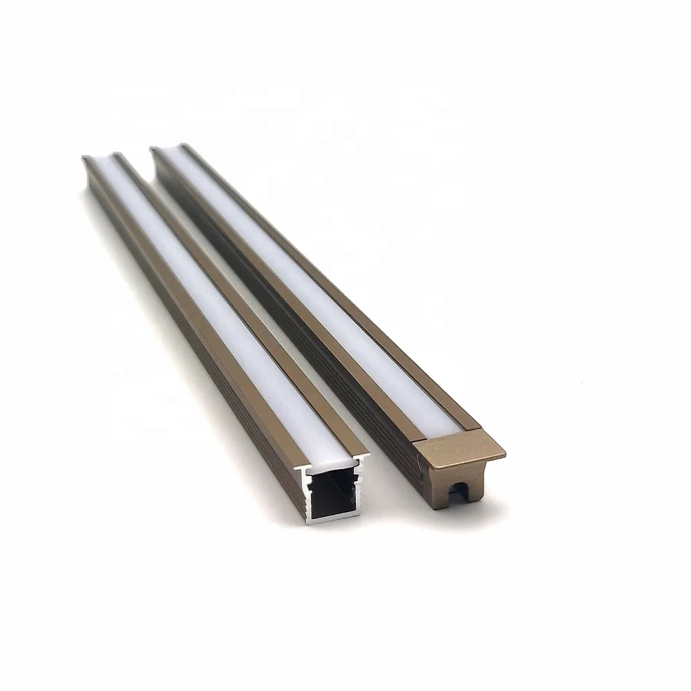 Custom Led Strip Light Aluminum Profile 10*10mm Recessed aluminum led profile for stairs lighting with commercial led grow light