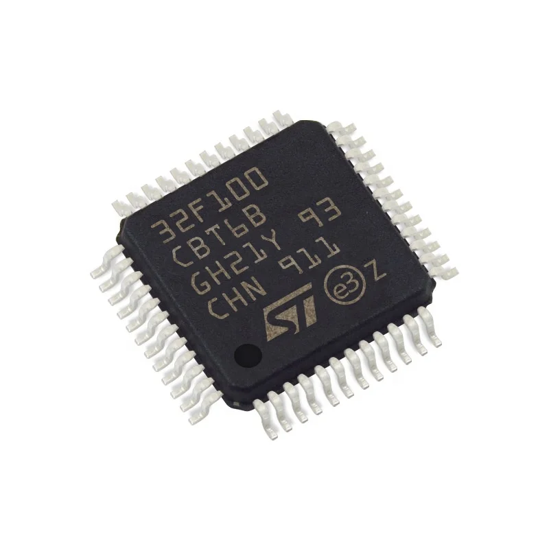 STM32F100CBT6B Microcontrollers IC MCU 32BIT 128KB FLASH 48LQFP integrated circuits ic chip STM32F100CBT6B