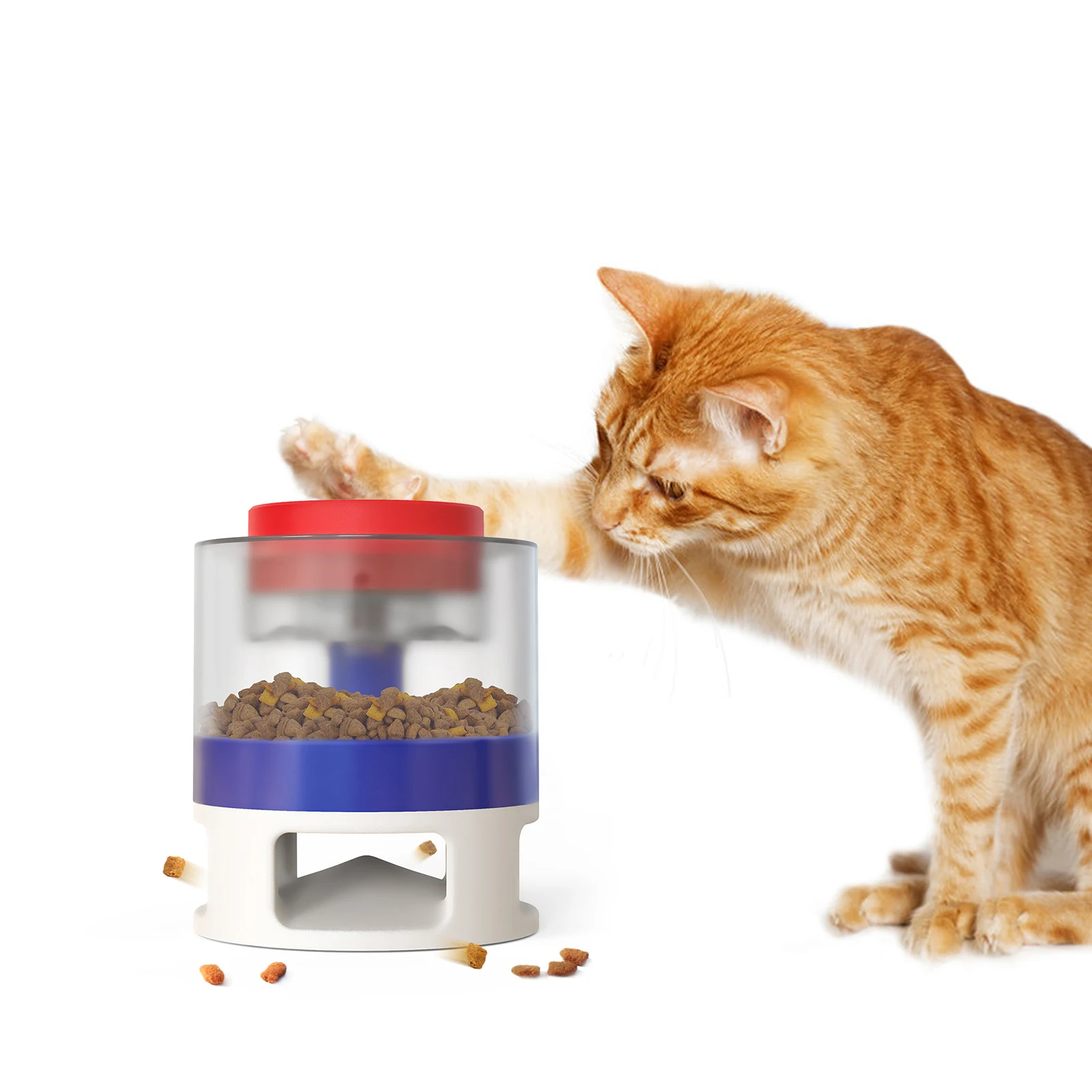 High quality feeding cats and dogs toys automatic food spiller pet feeder