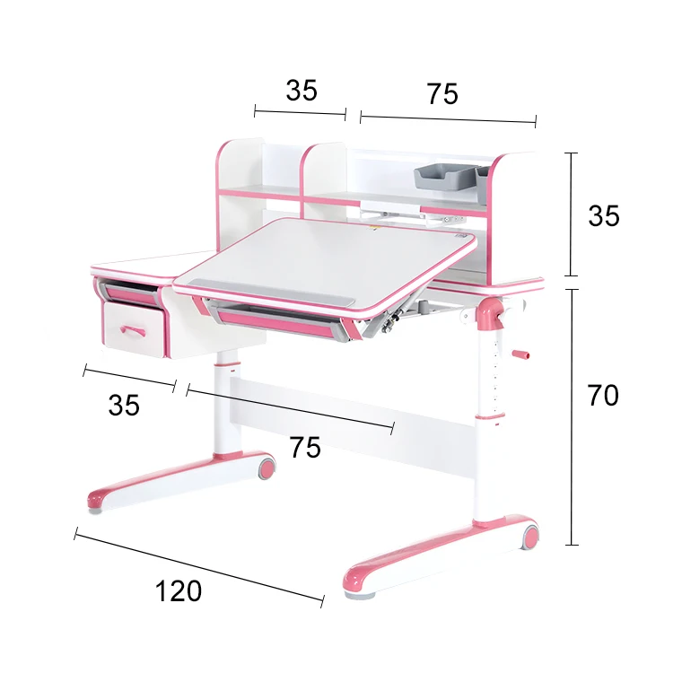 Высококачественные эргономичные и регулируемые по высоте рабочие столы для детей, Школьная парта для дома