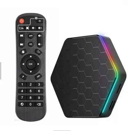 Joinwe New Arrival 4/32G Quad core RGB light 2.4G/5G Dual Band WiFi 6K Ultra HD Smart android 12 tv box T95ZPLUS H618