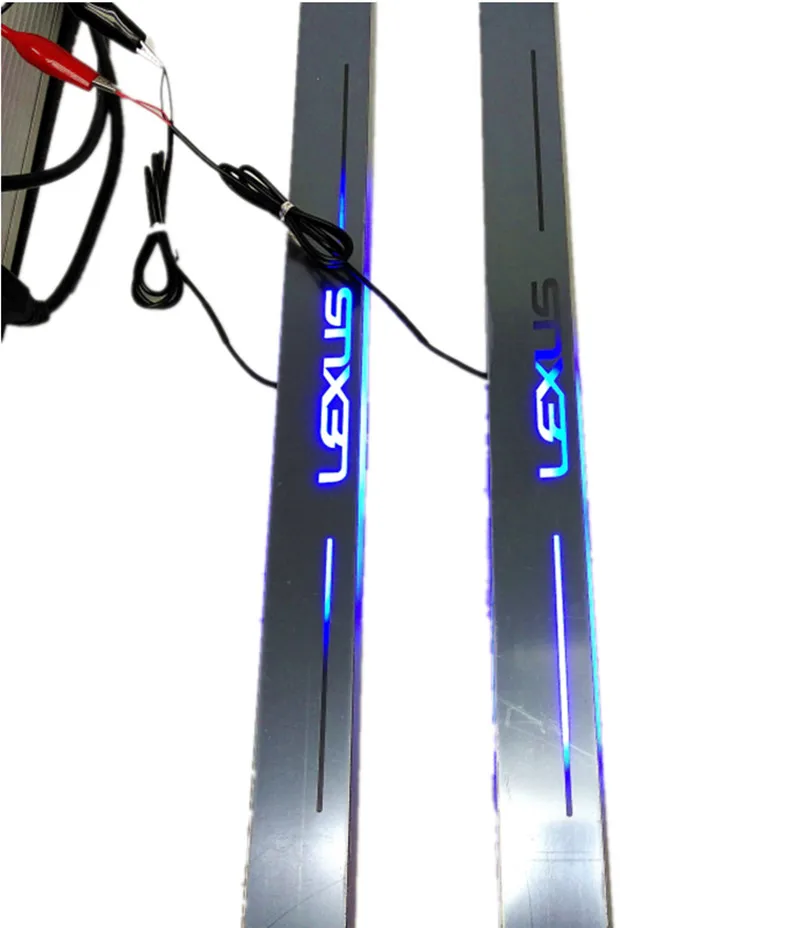 DAO Car Accessories Welcome Pedal Light Moving Door Scuff Lamp Door Sill LED Logo Light Car Led Step Light Bars