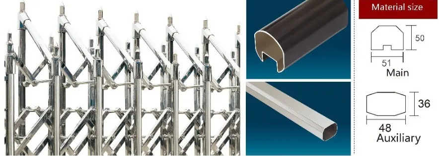 
201 automatic stainless steel retractable garden gate 