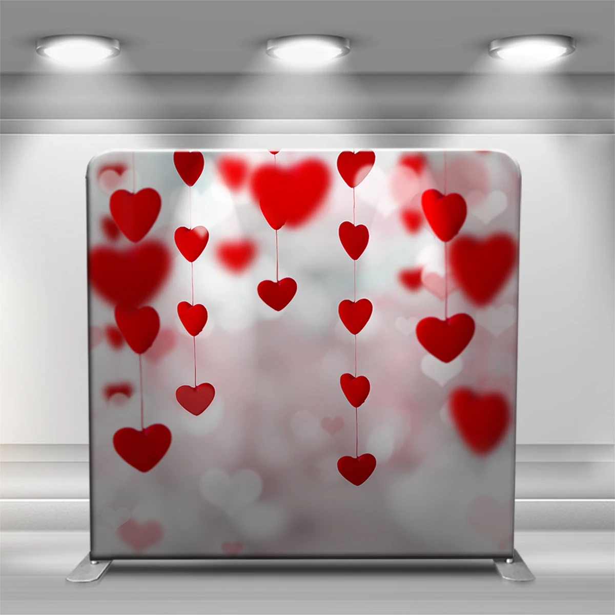 8 футов алюминиевая трубка стенд натяжение ткань Вечеринка события фото