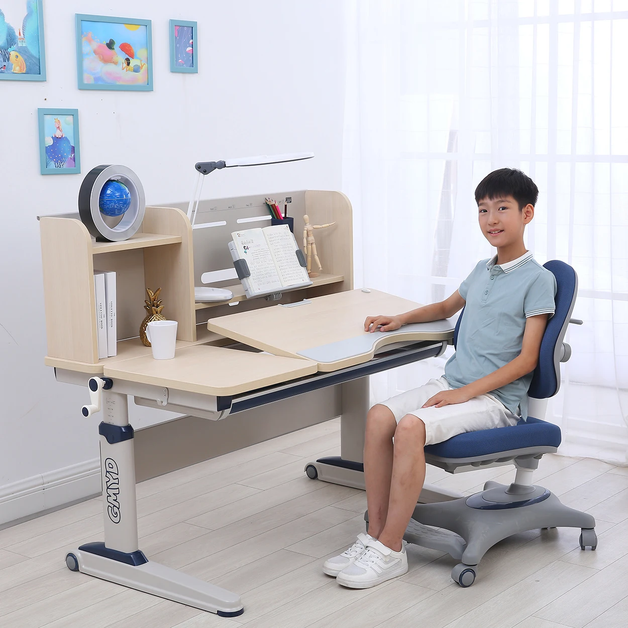 GMYD Wiser V120 Ergonomic Simple student learning desk Modern Bedroom Living Room Furniture children Learning Study Table