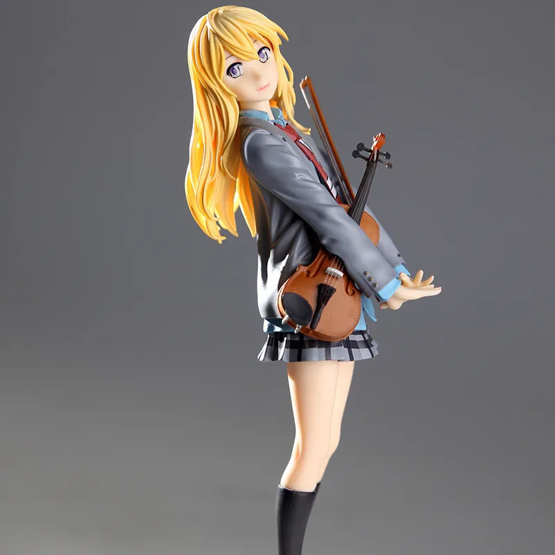 
20cm Your Lie in April Action Figure Kaori Miyazono Cartoon Doll PVC Anime Girl Figurine 
