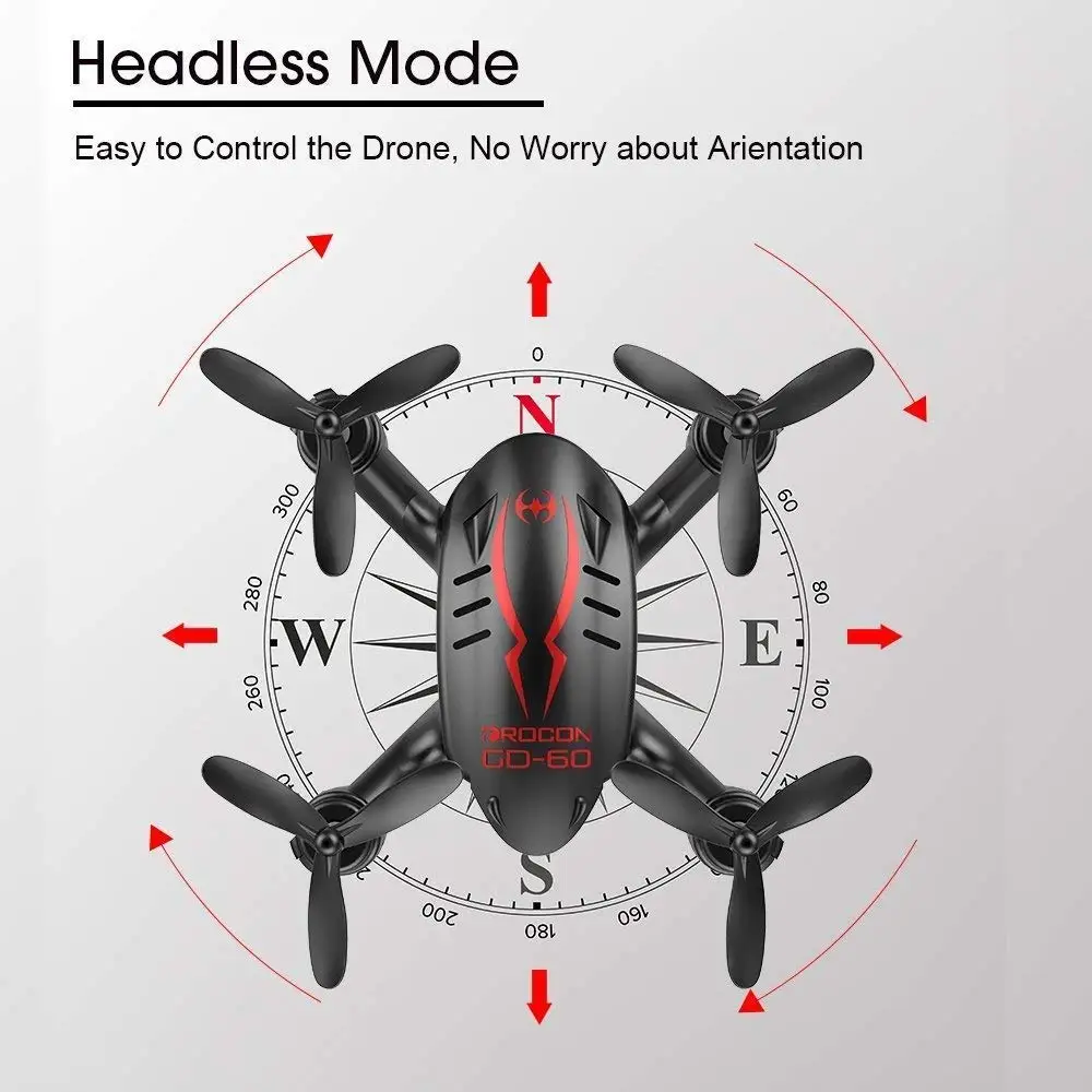 Best price Wholesale Promotional Drone, DROCON GD60 Mini Drone with 720P HD Camera and Headless Mode for Kids use