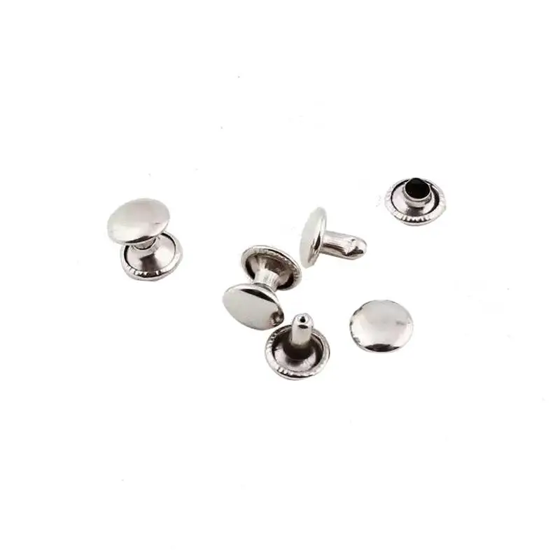 Popular copper stainless steel belt box accessories double - sided round head rivets