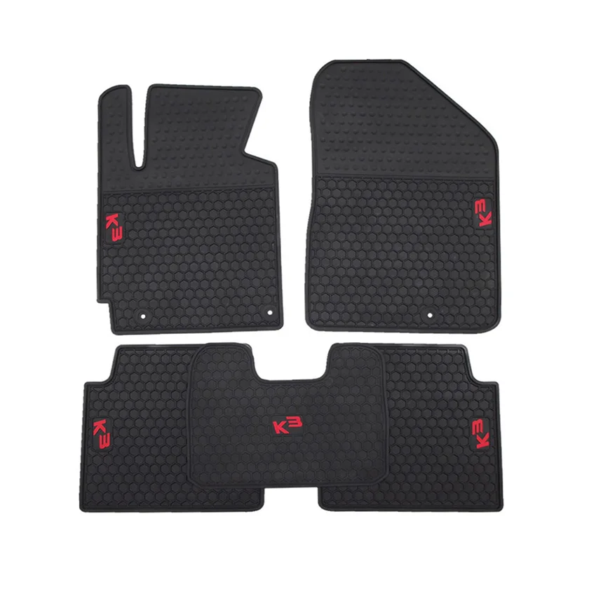 Specially designed rubber foot pads for automobiles Customized logo PVC flooring for business style car foot pads